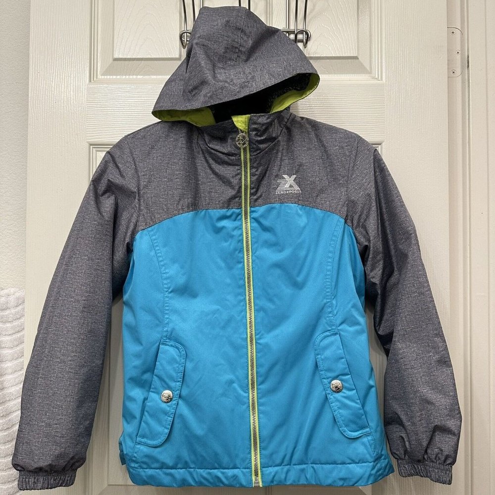 ZeroXposur Girls Blue Winter Hooded Jacket Size 10/12